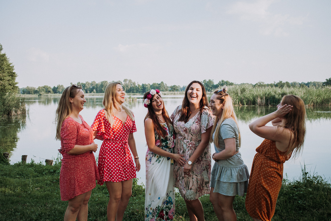 plenerowa sesja panieńska nad Stawami Milickimi