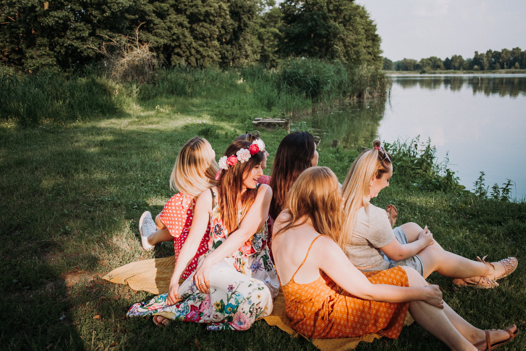plenerowa sesja panieńska nad Stawami Milickimi
