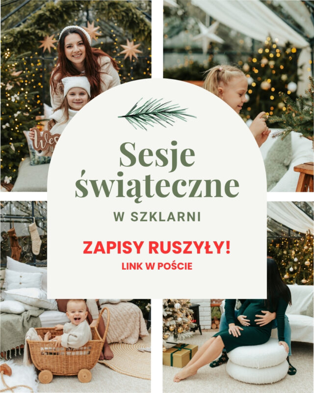 🎄Zapisy na świąteczne sesje zdjęciowe w szklarni ruszyły! 🎄

Rezerwacji możesz dokonać klikając w link zamieszczony poniżej: 
https://justyna-komorowska-fotografia.bookmy.art/ 

Informacje dotyczące pakietów i szczegółów znajdziesz w poprzednim poście.