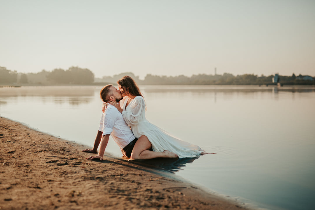 Sesja ślubna w wodzie ostrów wielkopolski